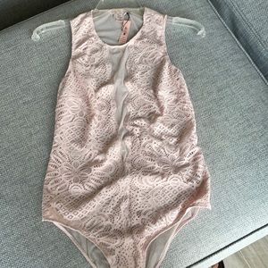 Beautiful Lace Victoria Secret Pink Body Suit